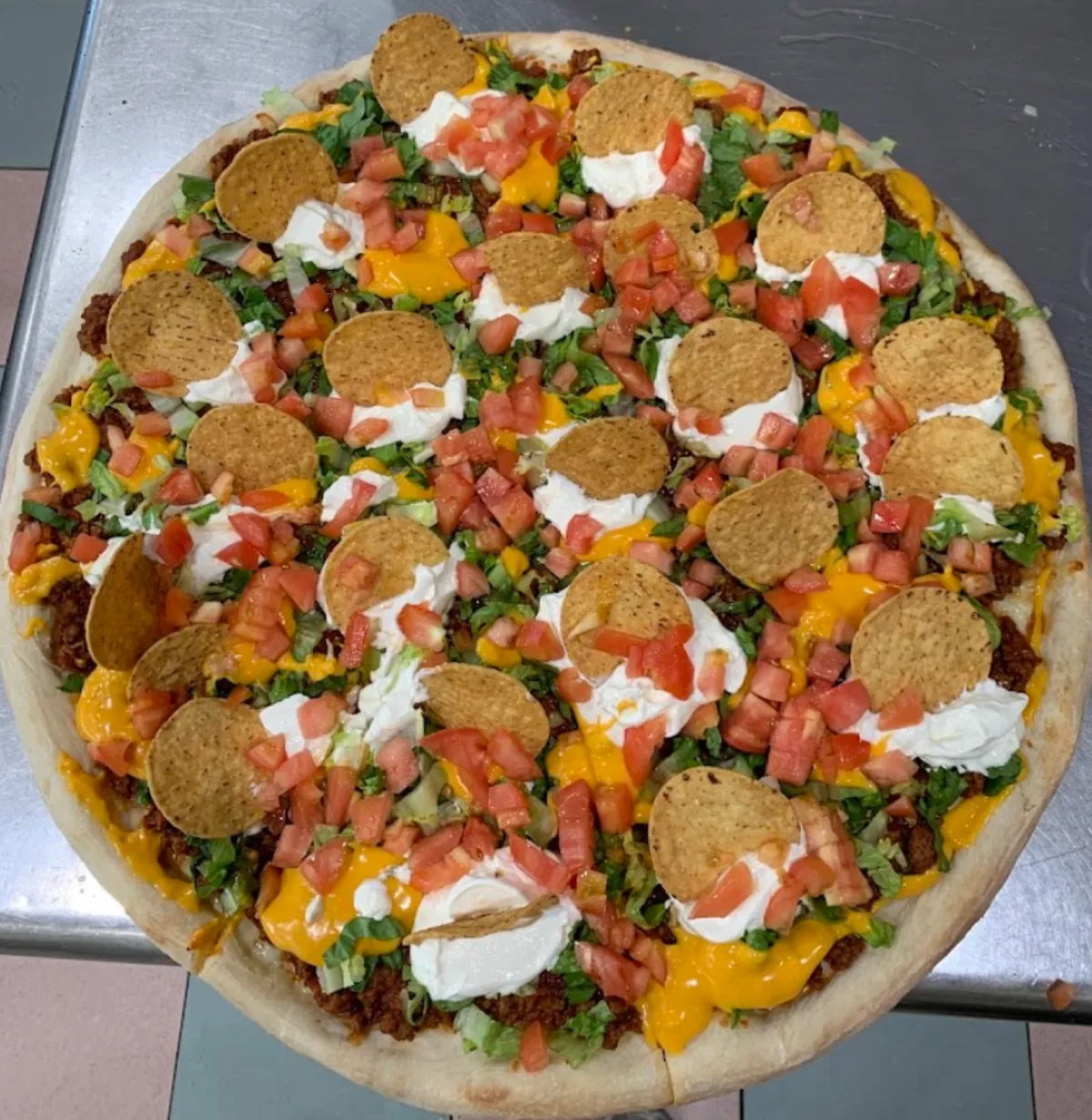 Taco pizza at Mr G's Pizzeria in Lindenhurst (photo 2)